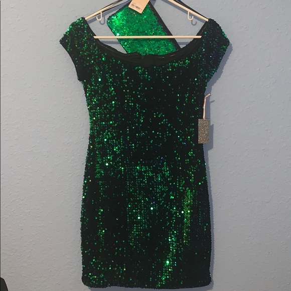 F21 Sequin Party Dress & Matching Clutch - Picture 1 of 4